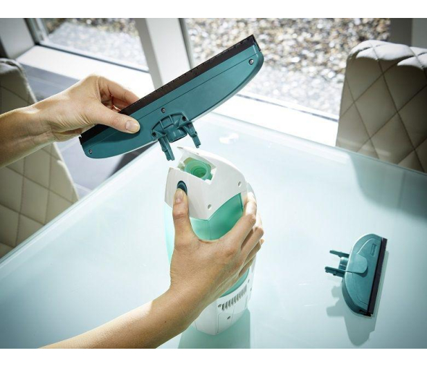 LEIFHEIT Odkurzacz do szyb Dry&Clean + drążek + myjka Window Washer (51003) - 1438611 - zdjęcie 4